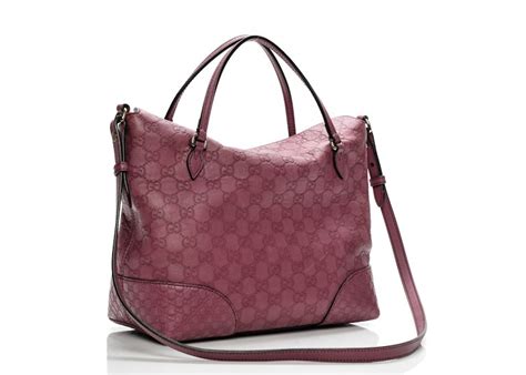 Gucci Bree Tote Guccissima Medium Peonia Pink 